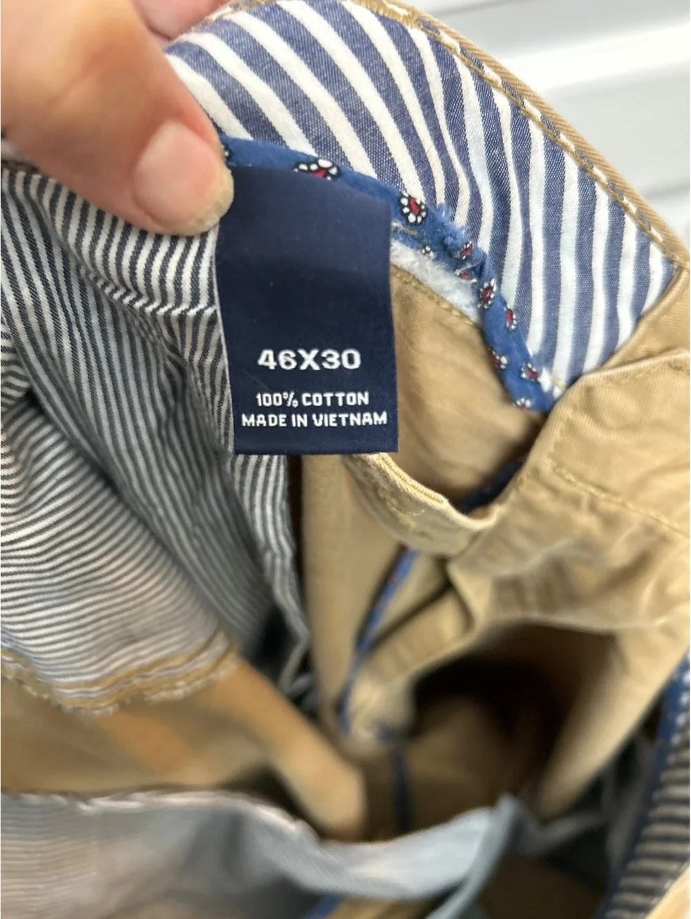 Cremieux Men's 46x30 Khaki Cotton Pants
